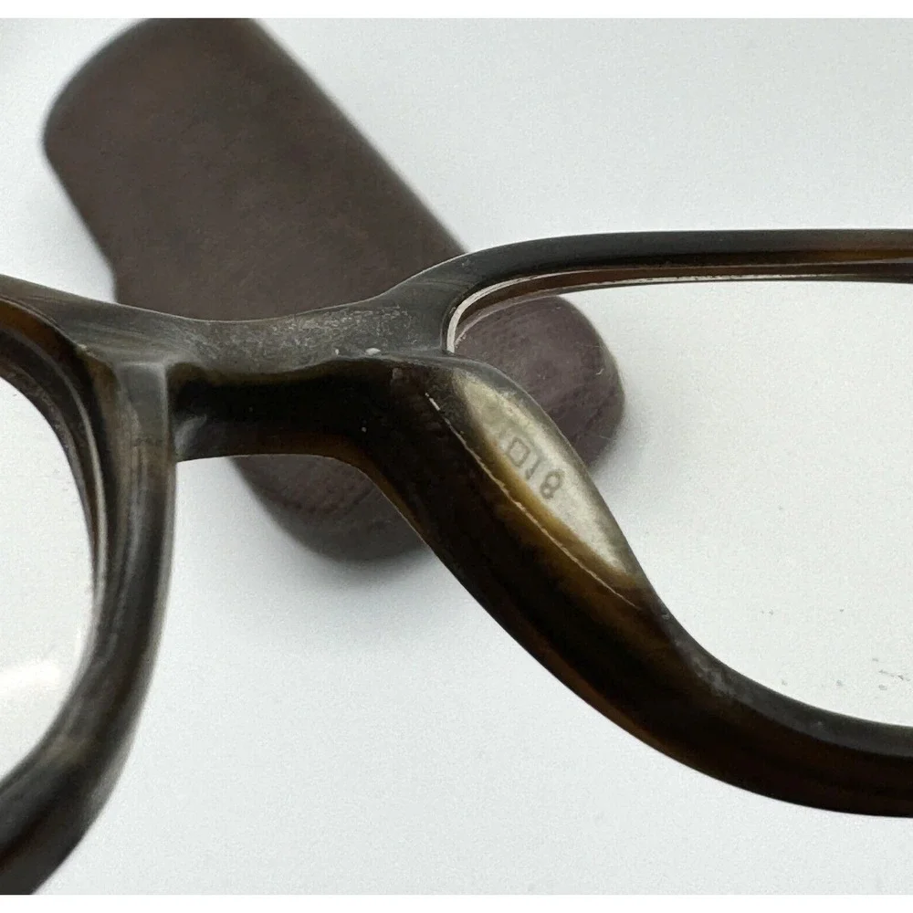 Safilo‎ Team 4157 OF24 140 Brown Wood Look Eyeglass Frames ONLY Italy with Case